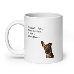 Ghosted Clematis Office 20oz Mug